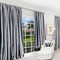 Drapery Loft custom made blue and white striped curtains any length product 1